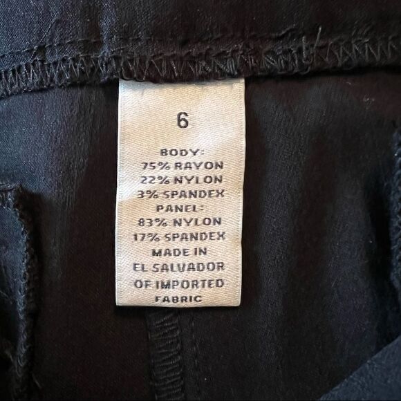 NWT! Charter Club Cambridge slim black pull on pants - Picture 4 of 9